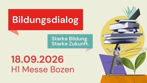 Am 18. September findet in der Messe Bozen der Bildungsdialog statt. (Grafik: Deutsche Bildungsdirektion)