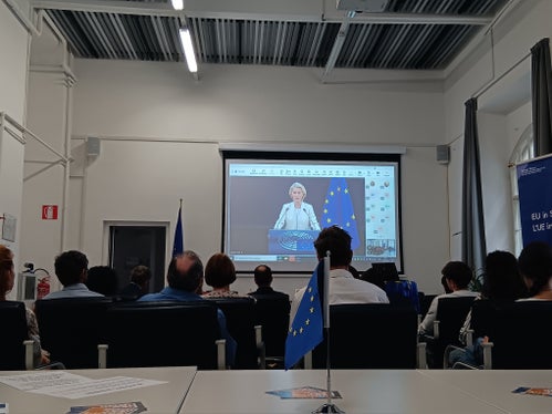 Die Rede zur Lage der EU von EU-Kommissionspräsidentin Ursula von der Leyen ist alljährlich ein politischer Wegweiser für die Weiterentwicklung der Europäischen Union. (Foto: Europe Direct)