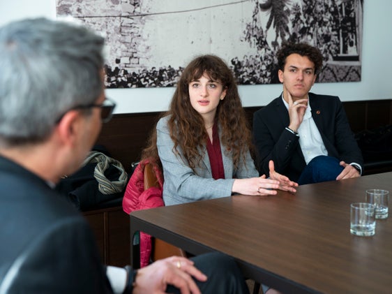 La presidente Ariane Benedikter e il suo vice Alexander von Walther a colloquio con il presidente Kompatscher (Foto: ASP/Brucculeri)