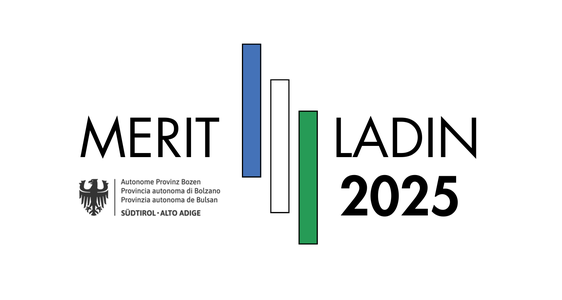 Il logo del nuovo premio della Provincia di Bolzano per meriti eccezionali nel campo della lingua e della cultura ladina. (grafica: USP/Direzione Istruzione e Cultura ladina)