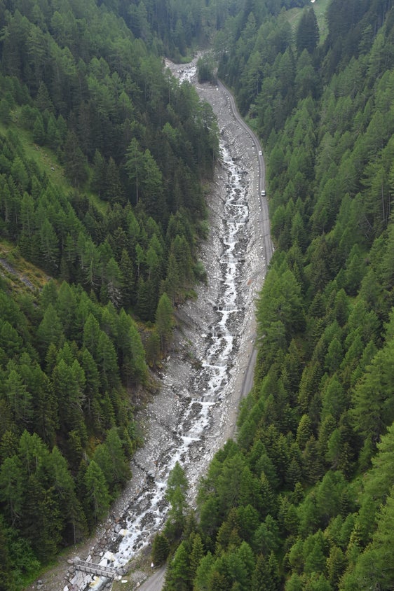  23 Konsolidierungssperren und 2 Sohlschwellen hat das Landesamt für Wildbach- und Lawinenverbauung West mit insgesamt 6 Baulosen im Laaserbach errichtet. (Foto: LPA/Landesamt für Wildbach- und Lawinenverbauung West in der Agentur für Bevölkerungsschutz)
