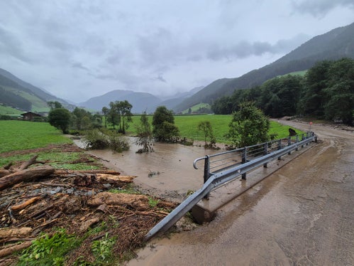 Il Risterbach il giorno dopo il maltempo. (Foto: USP/Ufficio Sistemazione bacini montani est)