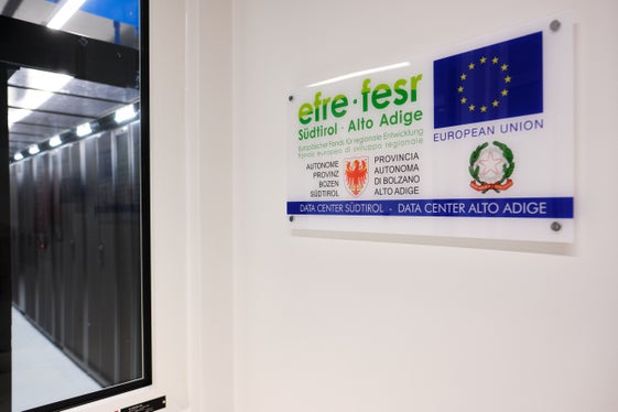Anche il nuovo Data Center è stato realizzato nell'ambito del programma operativo FERS 2014-2020 (Foto: ASP/Oliver Oppitz)