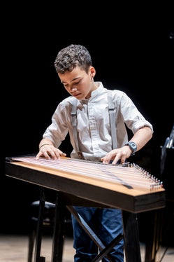 Preisträgerkonzert prima la musica: Julius Nöckler; Lehrperson Reinhilde Gamper, Musikschule Bruneck (Foto: Land Tirol/Kary Sophie)