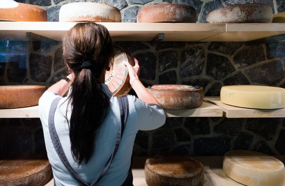 Milch zu Käse, Butter und anderen Qualitätsprodukten zu verarbeiten, will gelernt sein: Das machen der Senn und die Sennerin. Für sie gibt es nun eine anerkannte Berufliche Qualifikation.  (Foto: IDM-Sennereiverband/Franco Cogoli)