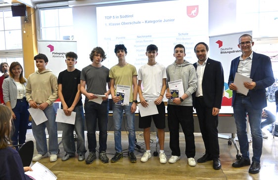 1. Klasse Oberschule – Kategorie Junior (Foto: LPA/Deutsche Bildungsdirektion/Margit Pichler)