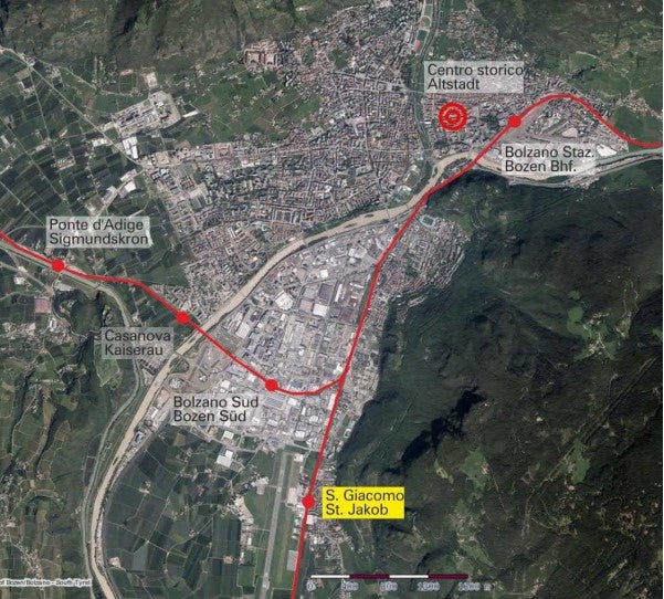 La fermata del treno di San Giacomo diventerà un hub intermodale dove le persone potranno passare comodamente da un mezzo di mobilità all'altro. (Foto: ASP/Dipartimento mobilità della Provincia)
