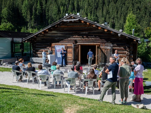 Durante la conferenza stampa di #primotempo, l’assessore provinciale Daniel Alfreider ha fatto il punto sulle sue competenze in materia di istruzione, cultura e politiche giovanili ladine. (Foto: USP/Fabio Brucculeri)