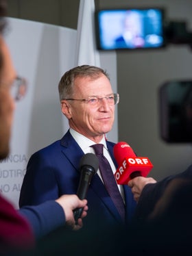 Il presidente dell'Alta Austria, Thomas Stelzer (Foto: ASP/Fabio Brucculeri)