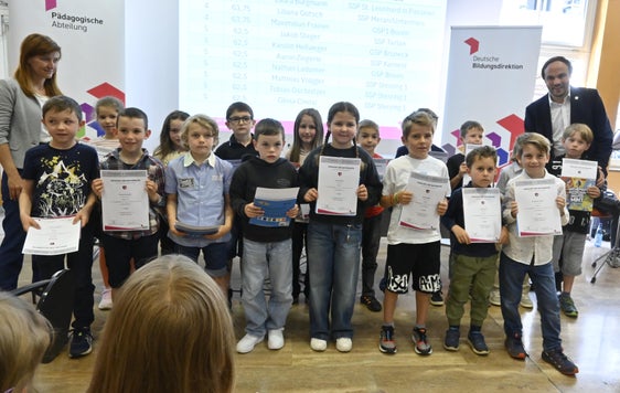 2. Klasse Grundschule – Kategorie Felix (Foto: LPA/Deutsche Bildungsdirektion/Margit Pichler)