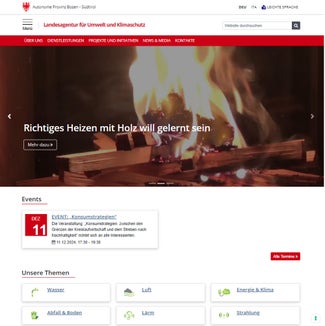 Übersichtliche und leicht zugängliche Inhalte und ein attraktives Design zeichnen das neu gestaltete Webportal der Landesagentur für Umwelt und Klimaschutz aus, das nun online ist. (Foto: LPA)