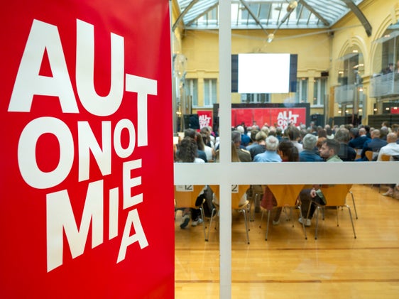 Grande partecipazione alla conferenza odierna organizzata a Palazzo Widmann a Bolzano (Foto: USP/Fabio Brucculeri)