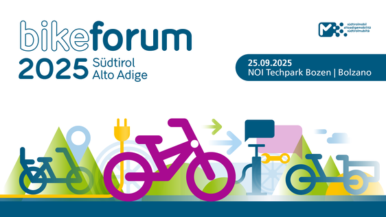 Al NOI Techpark di Bolzano, il 25 settembre si terrà il primo Bike Forum dell'Alto Adige: l’evento prevede sessioni plenarie, workshop tematici, attività interattive, talk ispirazionali e un&nbsp;cinema alimentato a pedali. I workshop hanno posti limitati, pertanto è&nbsp;obbligatoria l’iscrizione entro il 15 settembre. (Foto: USP/Dipartimento Infrastrutture e Mobilità/STA)