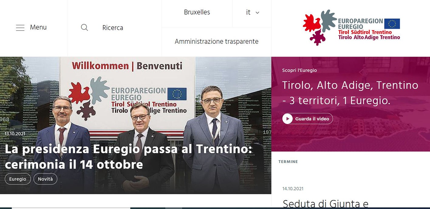 È online il nuovo sito web dell'Euregio www.euregio.info: attuale, semplice da consultare e ricco di informazioni. (Foto: ASP)