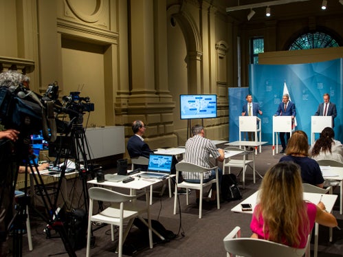Mobilität sind wir alle!, unterstrich Mobilitätslandesrat Daniel Alfreider bei der Pressekonferenz nach der Landesregierungssitzung und verwies darauf, dass jeder und jede beitragen könne, Mobilität nachhaltiger zu machen. (Foto: LPA/Fabio Brucculeri)