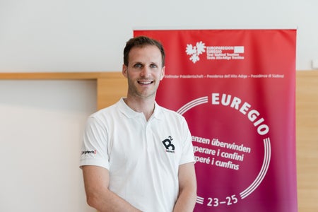 Innovationspreis, 2. Platz: Luca Benedetti vom Unternehmen B2Labtech aus Rovereto (Foto: EFA/Philipp Huber)