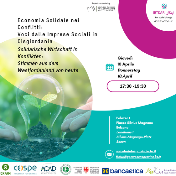 Am 10. April findet eine Informationsveranstaltung zum fairen Handel im Westjordanland statt. (Foto: LPA/Amt für Freiwilligenwesen und Solidarität)