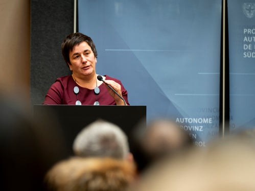 Federica Sartori dirige il Servizio politiche sociali della Provincia autonoma di Trento. La co-progettazione e la co-programmazione rientrano tra i servizi già utilizzati da anni dall'amministrazione trentina. (Foto: USP/Fabio Brucculeri)