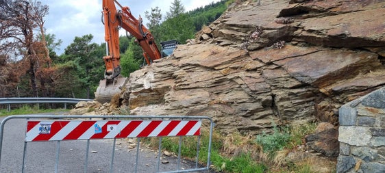 Nach dem Waldbrand in Latsch galt es, die Hofzufahrt Platztair zu verlegen. (Foto: LPA/Forstinspektorat Schlanders)
