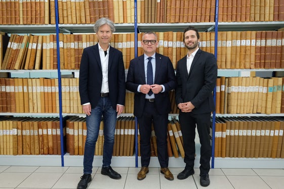 Landesrat Christian Bianchi mit Abteilungsdirektor Peter Kasal und Ressortdirektor Davide Gemmellaro. (Foto: LPA/Gianluca Crocco)