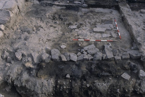 Haus 3 während der archäologischen Grabungen (Foto: LPA/LDA)