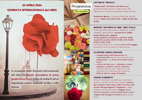 L’Istituto comprensivo Bolzano IV di Oltrisarco organizza, martedì 23 aprile, in occasione della Giornata internazionale del libro una serie di eventi dedicati alla lettura: ospite Chiara Carminati (Foto: ASP)