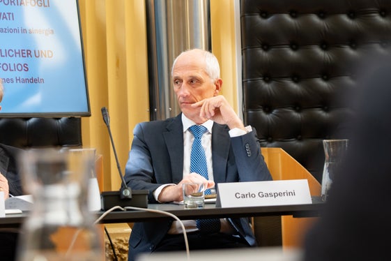 Tra gli importanti manager presenti a Palazzo Widmann per l'evento La valorizzazione dei portafogli pubblici e privati: quali opportunità di sviluppare azioni in sinergia” anche Carlo Gasperini, direttore centrale Patrimonio di INAIL. (Foto: USP/Greta Stuefer)