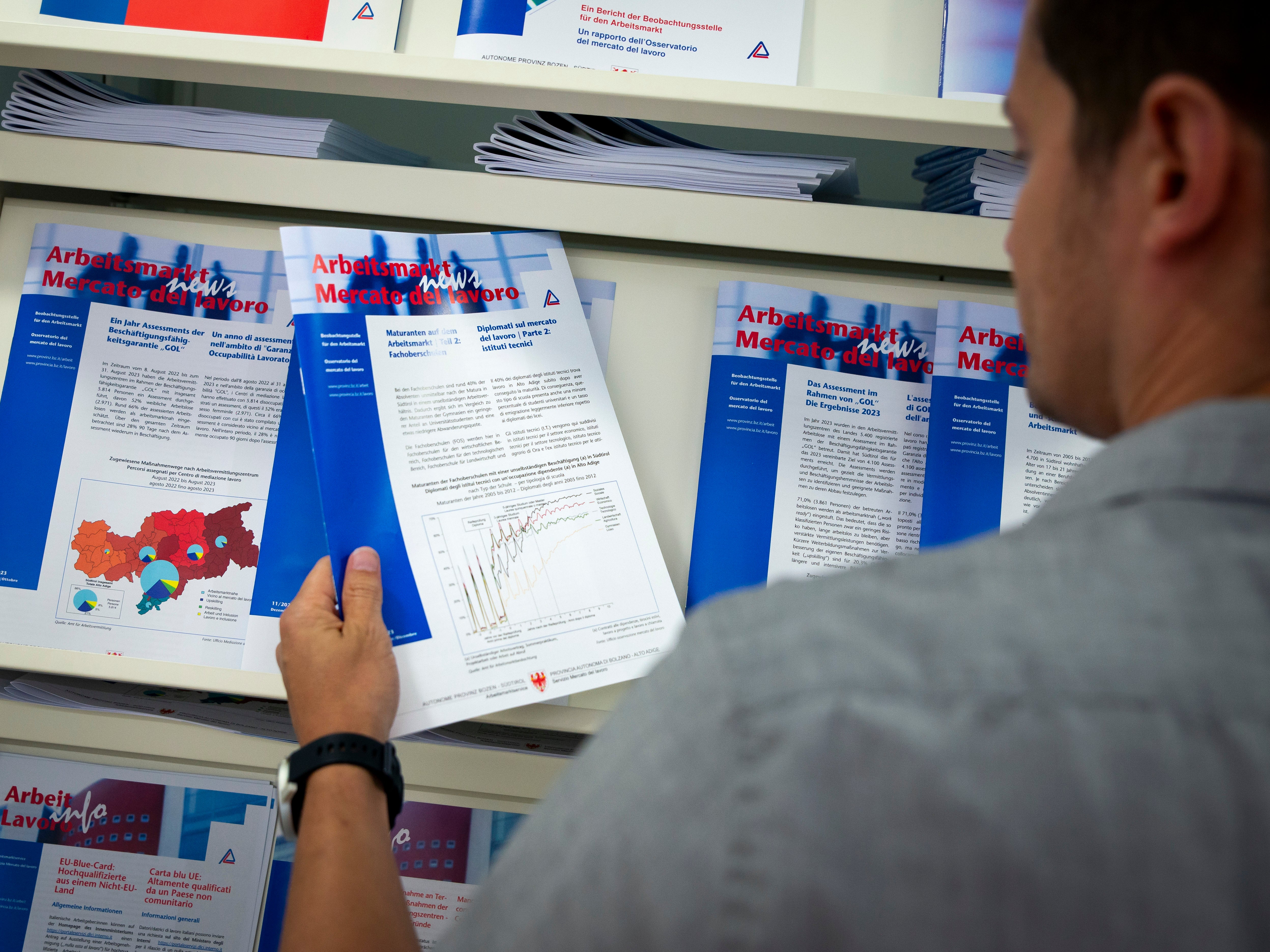 Die neue Ausgabe der Arbeitsmarkt-News ist dem Thema der Jugendbeschäftigung im Sommer 2024 gewidmet. (Foto: LPA/Fabio Brucculeri)