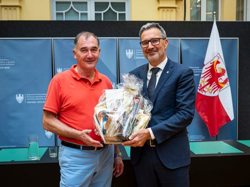 L'Alto Adige è un modello per noi sotto molti aspetti. Possiamo imparare gli uni dagli altri, soprattutto quando si tratta di plurilinguismo, ha sottolineato il presidente di Lovos Patrick Heinen. (Foto: USP/Fabio Brucculeri)
