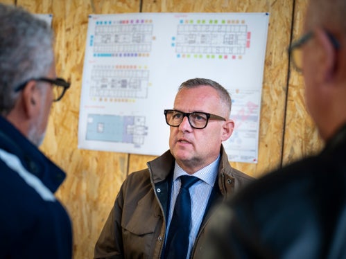 L’assessore Bianchi ha dichiarato: “La Casa della Comunità è una struttura molto importante per Laives, e personalmente sono davvero soddisfatto perché è un progetto che ho seguito prima da sindaco e ora da assessore provinciale. (Foto: USP/Fabio Brucculeri)