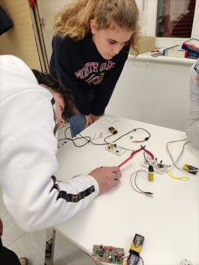 Höchste Konzentration herrschte im Talente-Tage-Workshop Angewandte Physik: Die Schülerinnen und Schüler befassten sich unter anderem damit, wie man mit einem Laser Töne erzeugen und mit Licht Musik übertragen kann. (Foto: LPA/Daniela Gerstgrasser)