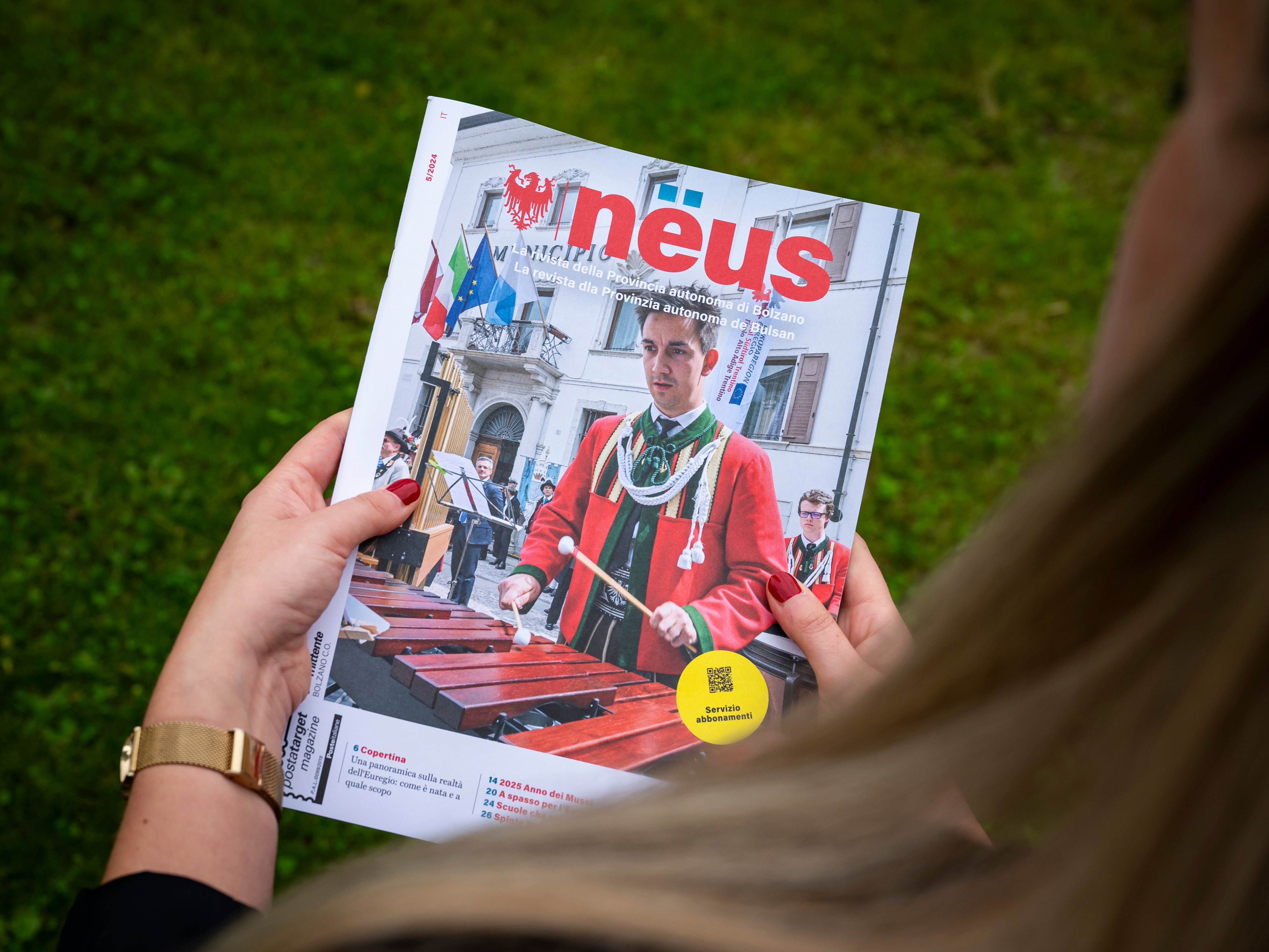 Uno sguardo alle iniziative, alla visione e ai metodi di lavoro dell'Euregio con il nuovo numero di nëus, la rivista della Provincia autonoma di Bolzano (Foto: USP/Fabio Brucculeri)