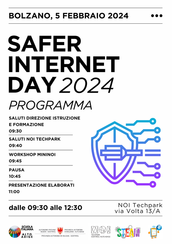 L’uso consapevole del web e l’IA saranno le tematiche dell’appuntamento “Safer internet day 2024” che si terrà il 5 febbraio al NOI Techpark con dodici classi delle scuole primarie e medie (Foto: ASP/Direzione Istruzione e Formazione italiana)