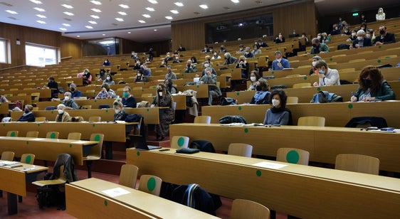 La giornata dei Giornata dei musei dell’Euregio si é svolta oggi nell’Aula Magna della Libera Università di Bolzano (Foto: Andreas Eisendle)