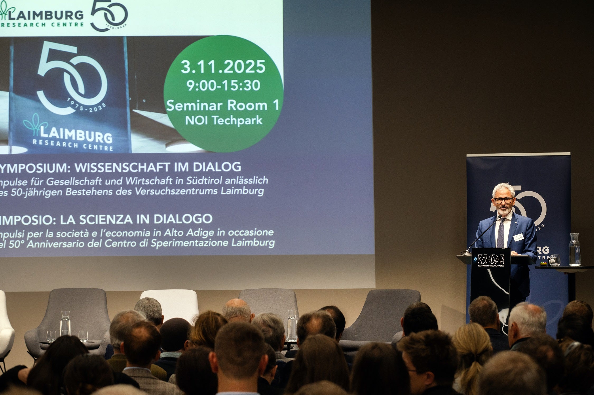 Michael Oberhuber, direttore del Centro di Sperimentazione Laimburg: I grandi temi di oggi e di domani sono la sostenibilità e le sfide economiche ed ecologiche. (Foto: USP/Centro di Sperimentazione Laimburg/Ivo Corrà)