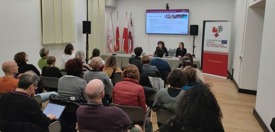 Die gestrige Vorstellung in der Casa Moggioli in Trient (Foto: Euregio)