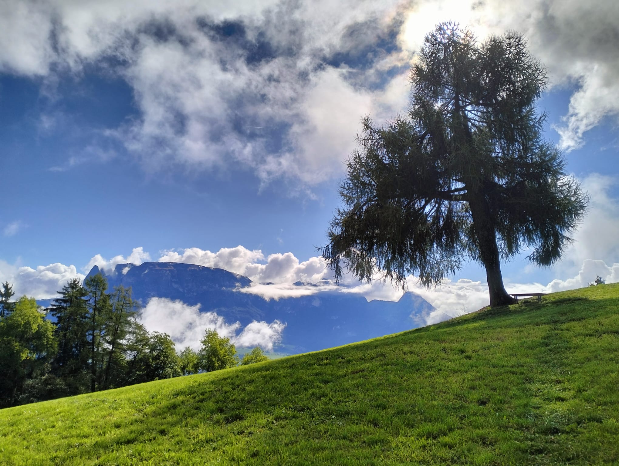 Überdurchschnittlich viele Niederschläge, durchschnittliche Temperaturen: Das kennzeichnete den September 2024 in Südtirol laut Monatsrückblick des Landeswetterdienstes. Das Bild mit Blick auf den Schlern entstand am 22. September am Wallneregg in Lichtenstern am Ritten (Foto: LPA/Maja Clara)