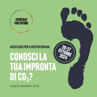 Anche quest'anno le Giornate di sensibilizzazione sull'impronta di CO2 si svolgeranno nella settimana dal 20 al 27 ottobre. 