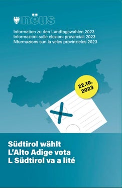 Das Titelblatt der Landeszeitungssondernummer zu den Wahlen 2023 (Foto: LPA)