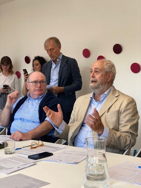 Umberto Croppi (a destra) ha detto che la leva culturale serve a far crescere la qualità della vita dei cittadini” (Foto: ASP/Dipartimento cultura italiana)