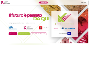 Vom 25. bis 27. Oktober findet in Florenz die fünfte Ausgabe des Festivals der Regionen und der autonomen Provinzen unter dem Motto L'Italia delle Regioni (Italien der Regionen) statt.  (Foto: www.regioni.it)