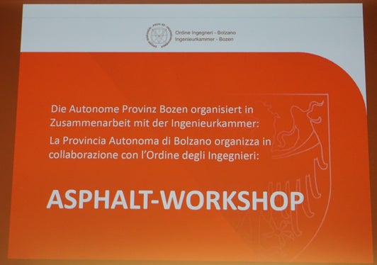 L’Ufficio geologia e prove materiali della Provincia ha organizzato un appuntamento formativo di assoluto rilievo dedicato alla costruzione e manutenzione di pavimentazioni stradali (Foto: ASP/Igor Cocca)
