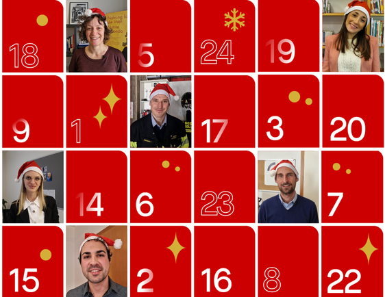 Jeden Tag stellt eine Mitarbeiterin oder ein Mitarbeiter der Landesverwaltung sich und ihre/seine Tätigkeit innerhalb der Verwaltung vor. Ein besonderes Highlight gibt es beim letzten Türchen am 24. Dezember. (Grafik: LPA)