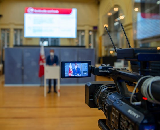 Per il secondo anno consecutivo molte delle conferenze stampa sono state trasmesse solo in live streaming. (Foto: ASP/Fabio Brucculeri)