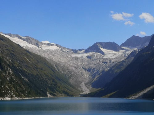 Der Schlegeiskees im Zillertal in Tirol im Jahr 2024, fotografiert von Reinhold Friedrich. (Foto: LPA/Archiv Österreichischer Alpenverein)