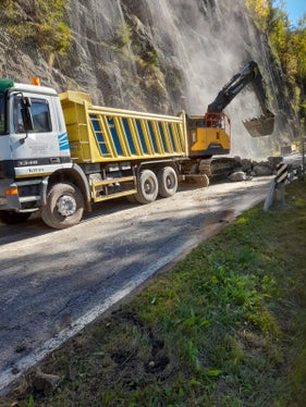 I lavori per consentire la messa in sicurezza della tratta stradale sono durati una settimana. (Foto: ASP/Ufficio strade)