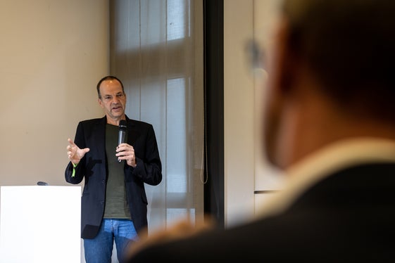 Über den Beitrag von EURAC Research zur neu gegründeten Allianz berichtete Marc Zebisch. (Foto: LPA/Luca Guadagnini)