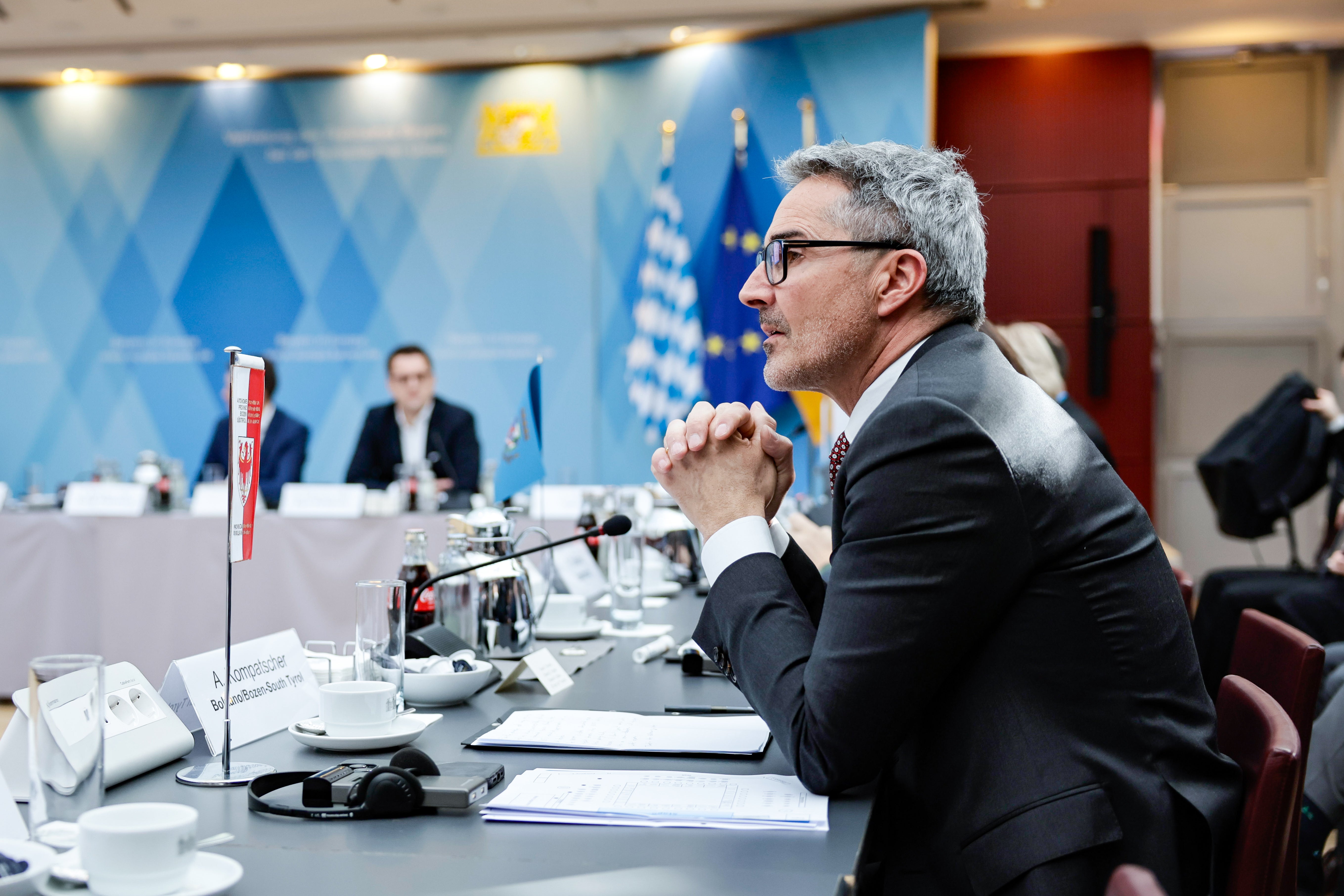 Landeshauptmann Arno Kompatscher nahm  am Mittwoch, 4. März, am „Power Regions of Europe – Round Table Summit 2026“ in der Vertretung des Freistaates Bayern bei der EU teil. (Foto: LPA/bri/Iris Haidau)