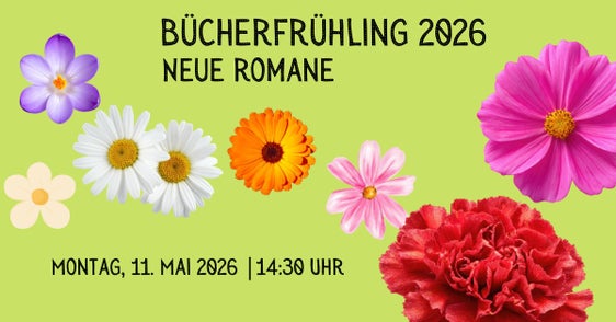 Am 11. Mai werden im Rahmen des "Bücherfrühlings" online mehrere Buchempfehlungen vorgestellt. (Grafik: Landesbibliothek Teßmann)