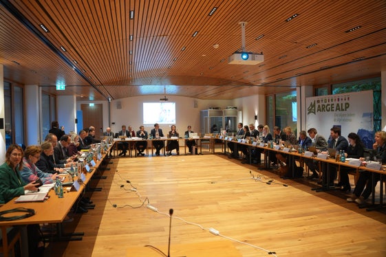 Am 23. Oktober fand in Bregenz die 57. Regierungschefkonferenz der Arbeitsgemeinschaft Alpenländer (ARGE ALP) statt. (Foto: Land Vorarlberg/7PRO.TV) 